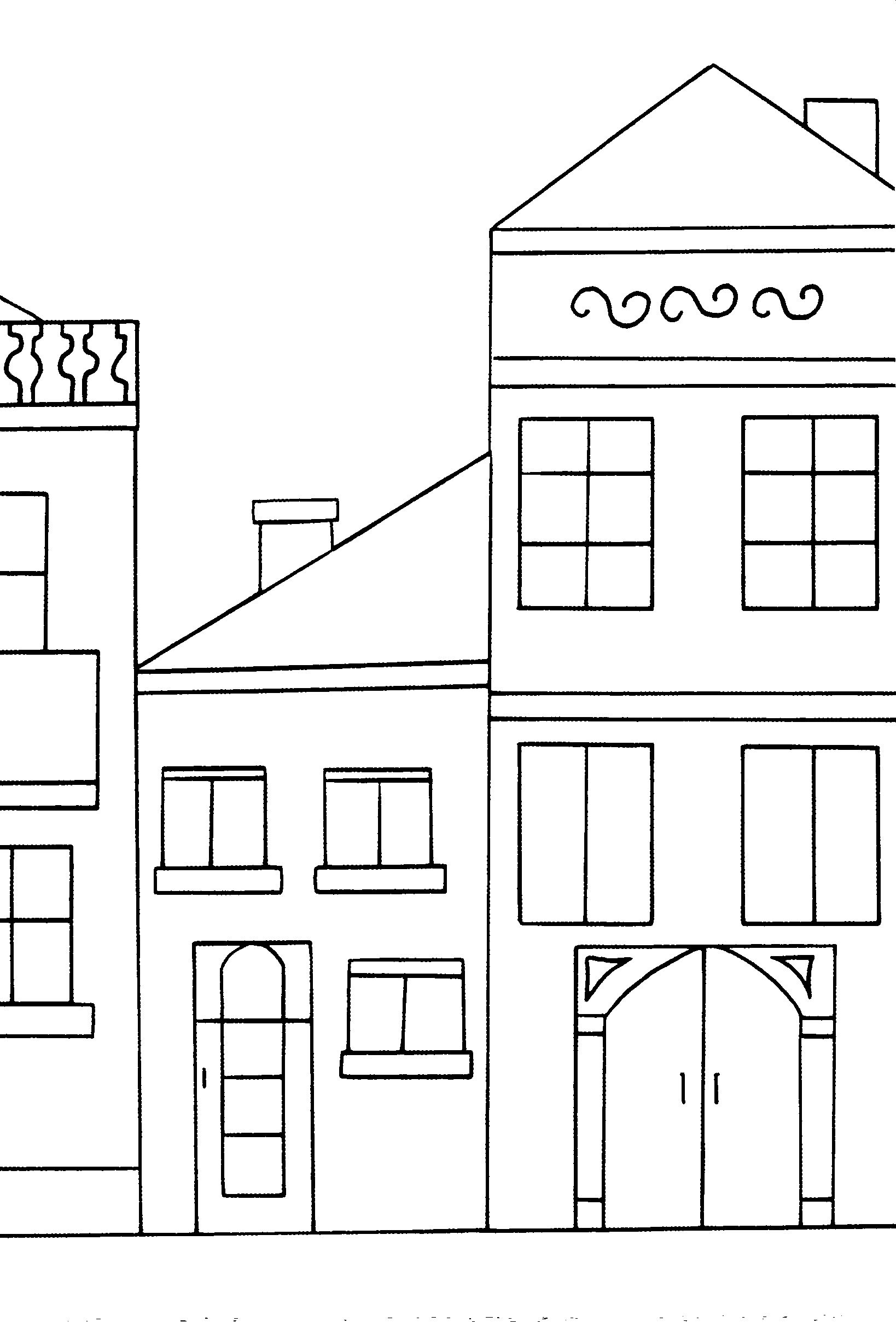 Domy i mieszkania kolorowanki